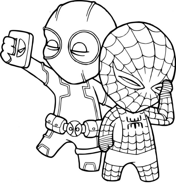 Tranh tô màu người nhện Spiderman thú vị in ra cho các bé tập tô - Tô màu  trực tuyến