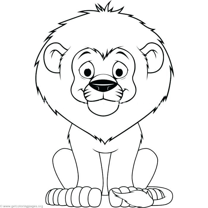 How to draw a cute and simple lion - YouTube