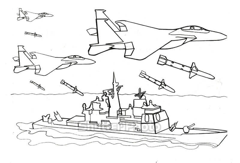 Chia sẻ với hơn 64 về tranh tô màu tàu chiến hay nhất - cdgdbentre.edu.vn