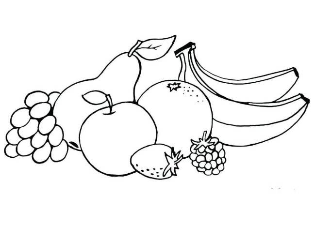 Link tải 50+ tranh tô màu hoa quả, trái cây cho bé