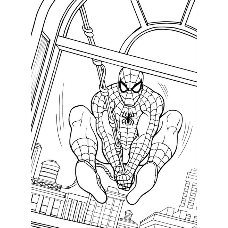 Sáng Tạo Cùng Spider Man Bé Yêu Tô Màu