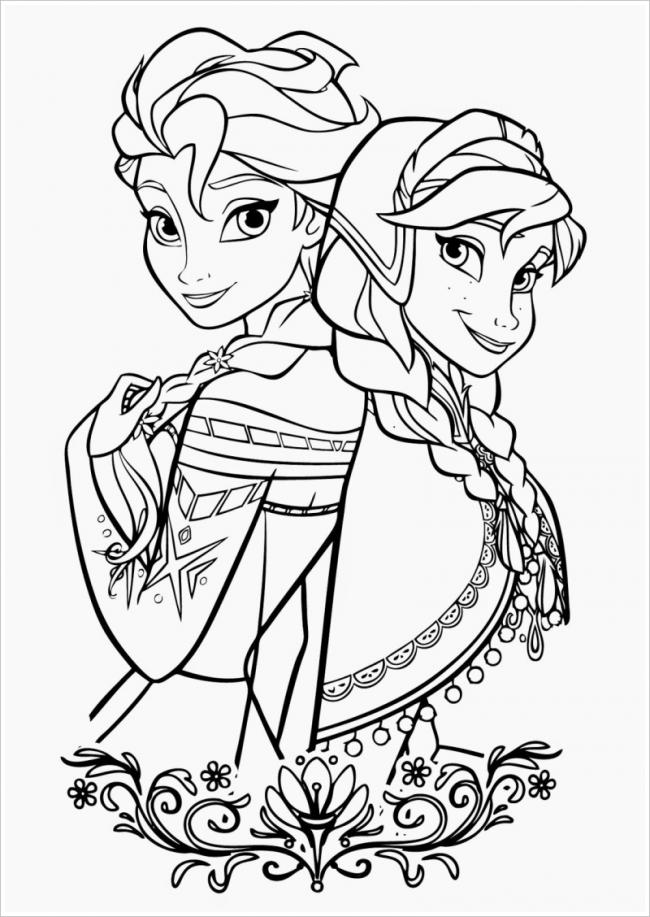 Tặng bé yêu top tranh tô màu Elsa và Anna dễ thương nhất | Elsa coloring pages, Frozen coloring pages, Frozen coloring