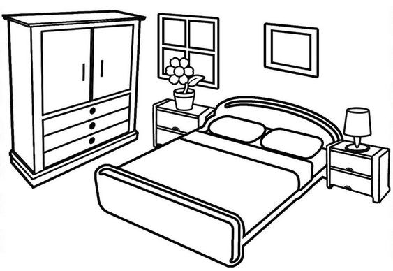 10+ tranh tô màu phòng ngủ đẹp cho bé sáng tạo 5 | Phòng ngủ hiện đại, Trang trí phòng ngủ, Thiết kế phòng ngủ