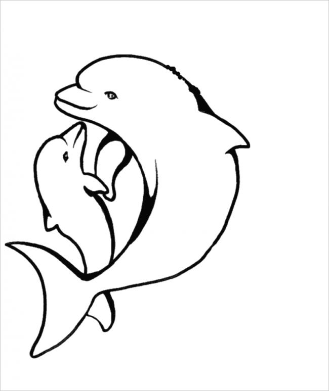 Bộ tranh tô màu con cá heo có lượng tải về nhiều nhất