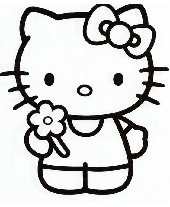 Tuyển tập bộ 40+ tranh tô màu Hello Kitty đẹp nhất cho bé