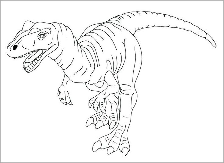 Top với hơn 56 về hình vẽ tô màu khủng long mới nhất - cdgdbentre.edu.vn