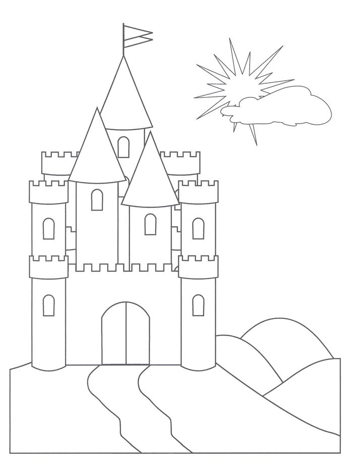 Tranh tô màu Lâu đài - Gia Đình Su
