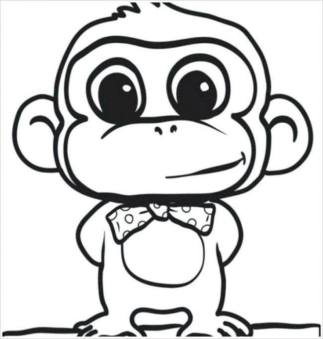 Tuyển chọn tranh tô màu con khỉ tinh nghịch rõ nét nhất cho bé - truonghuynhngochue.edu.vn