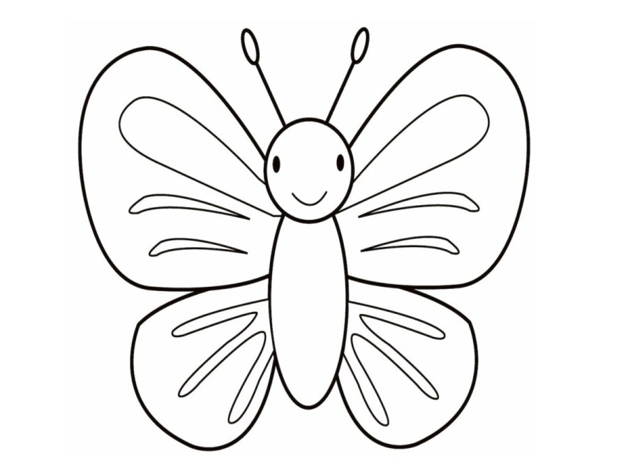 Tranh tô màu con bướm - Kiến Thức Vui - DYB