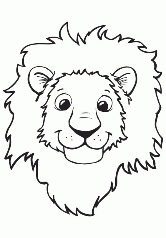 Bộ 20+ mẫu tranh tô màu con sư tử hot nhất cho bé tập tô