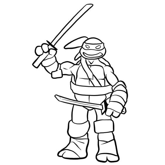 Xem qua hình vẽ ninja rùa và thông tin về câu chuyện
