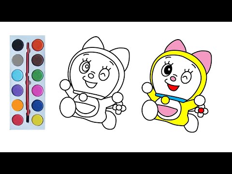 VẼ VÀ TÔ MÀU DOREMI | Doremi coloring page - YouTube