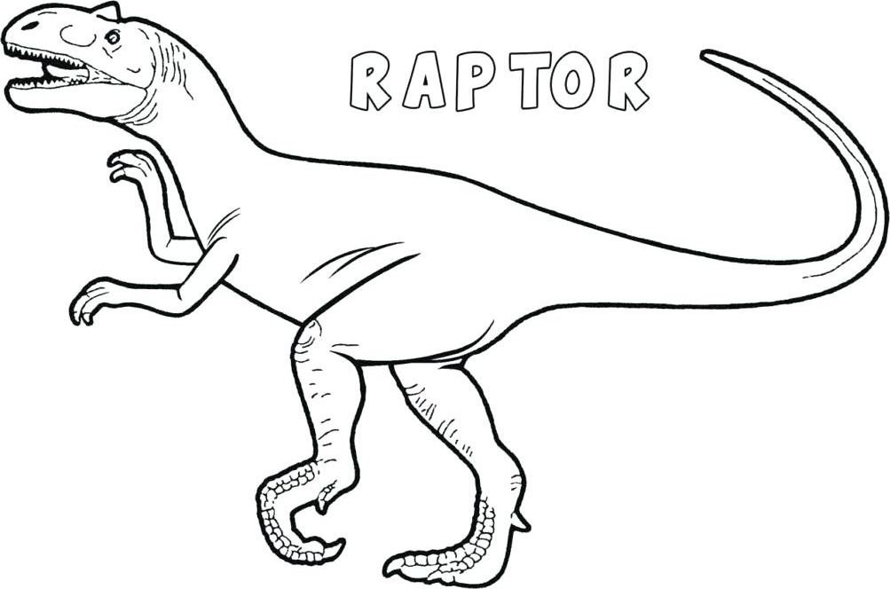 Tô màu khủng long velociraptor - Trang Tô Màu Cho Bé