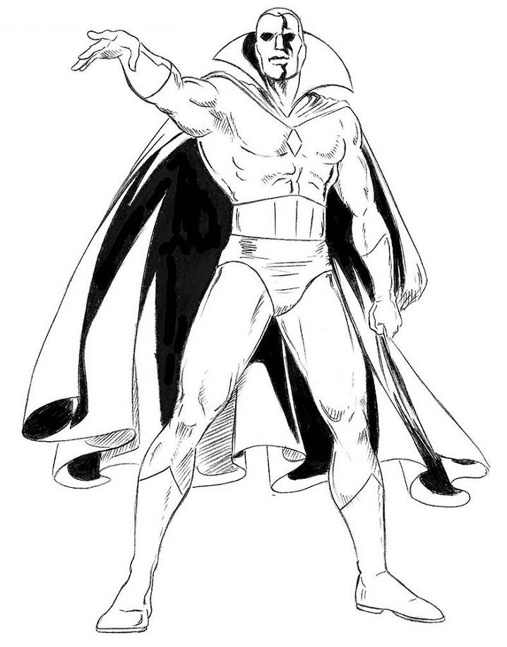 Tô màu siêu anh hùng vision - Trang Tô Màu Cho Bé