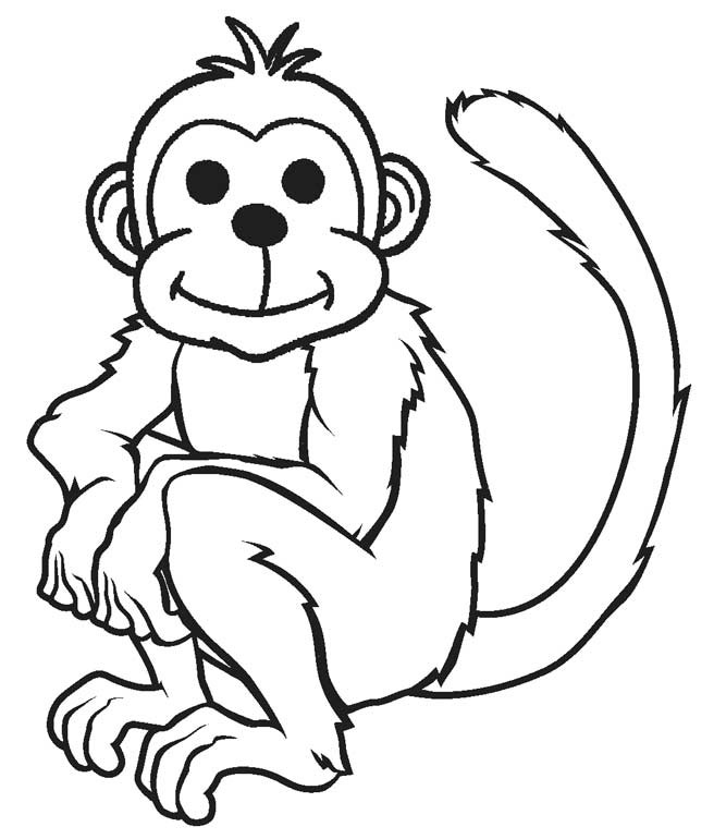 Tổng hợp tranh tô màu con khỉ ngộ nghĩnh cho bé - Trung Cấp Nghề Thương Mại Du Lịch Thanh Hoá