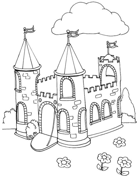 Tuyển tập tranh tô màu lâu đài cho bé tô màu - Trung Cấp Nghề Thương Mại Du Lịch Thanh Hoá