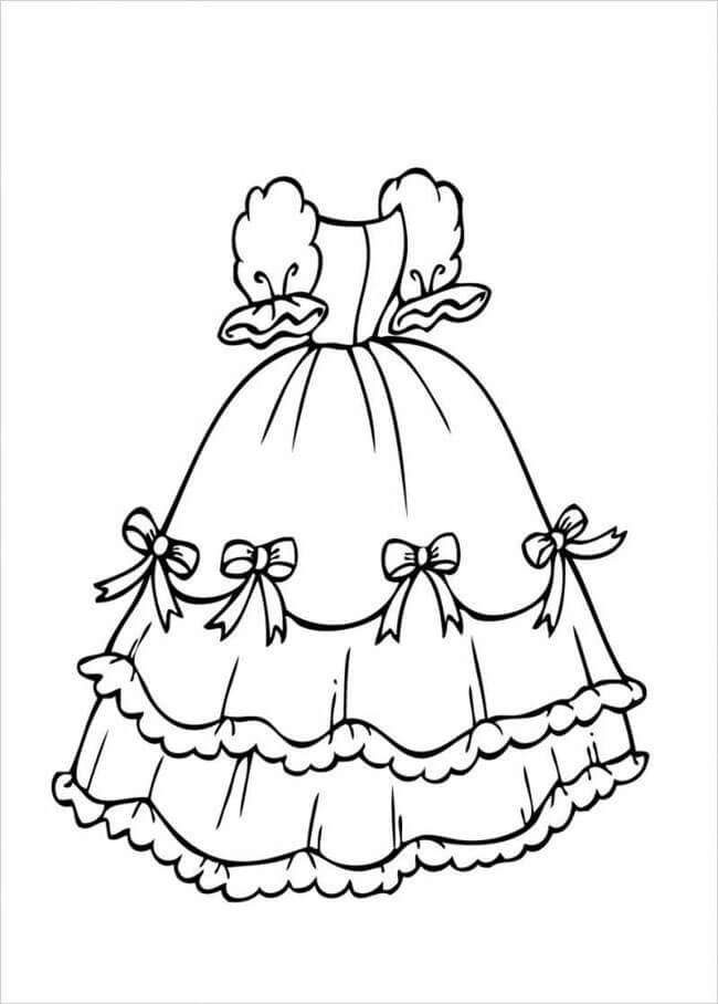 Bộ sưu tập tranh tô màu váy công chúa cho bé gái - Trung Cấp Nghề Thương Mại Du Lịch Thanh Hoá