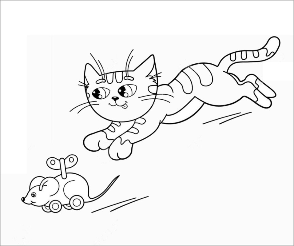Bộ sưu tập Vẽ con mèo bắt chuột sáng tạo và hài hước