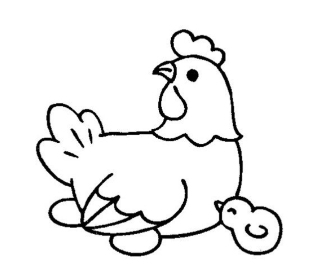 Tự vẽ Tranh vẽ con gà mái đẹp chuẩn, dễ thực hiện