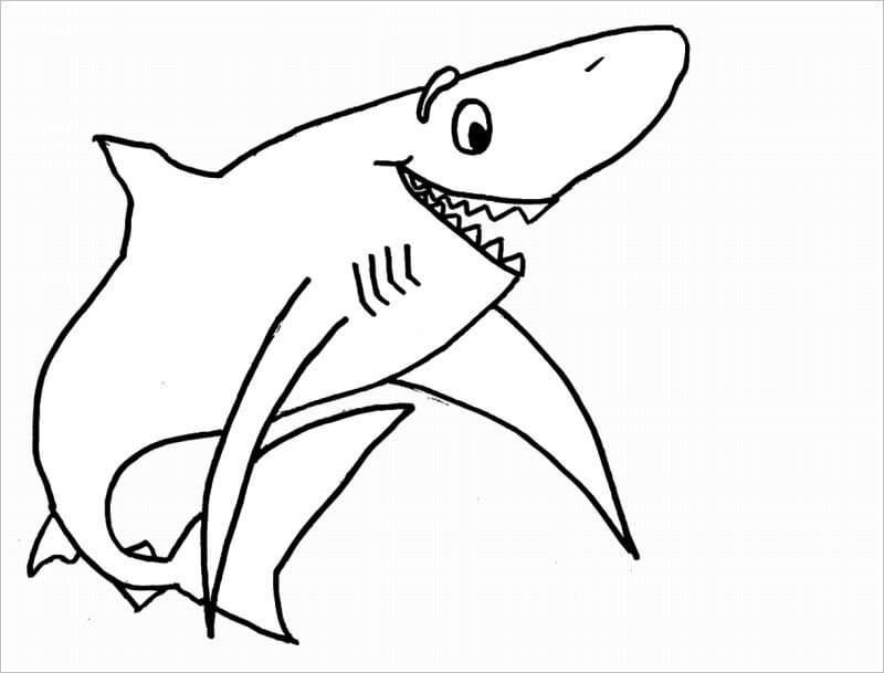 Tổng hợp 55+ về hình tô màu cá mập hay nhất - Du học Akina