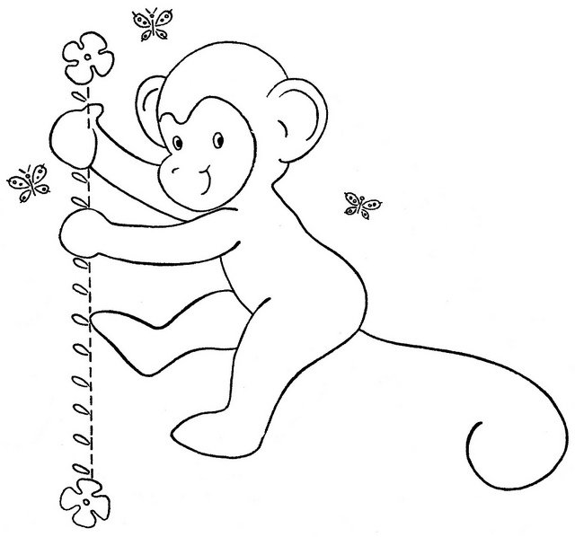 Bộ sưu tập] 1001+ Tranh tô màu con khỉ ngộ nghĩnh cho bé