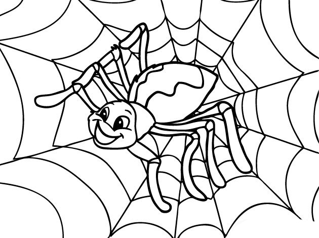 Tô màu con nhện dành cho bé