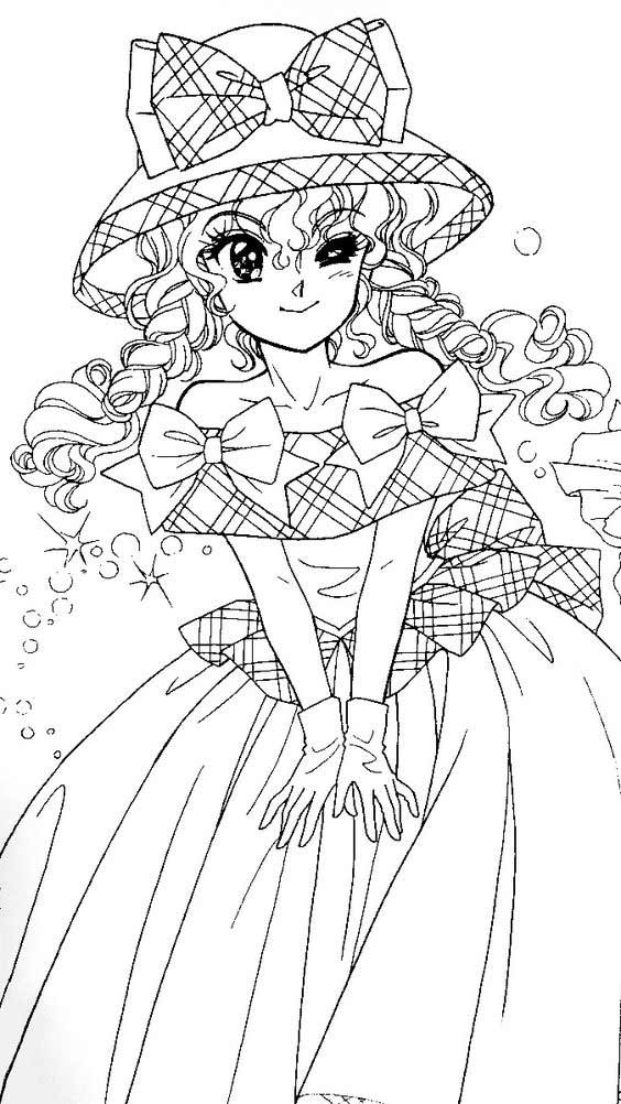 35 Tranh tô màu công chúa anime vừa đẹp vừa dễ thương - Trung Cấp Nghề Thương Mại Du Lịch Thanh Hoá