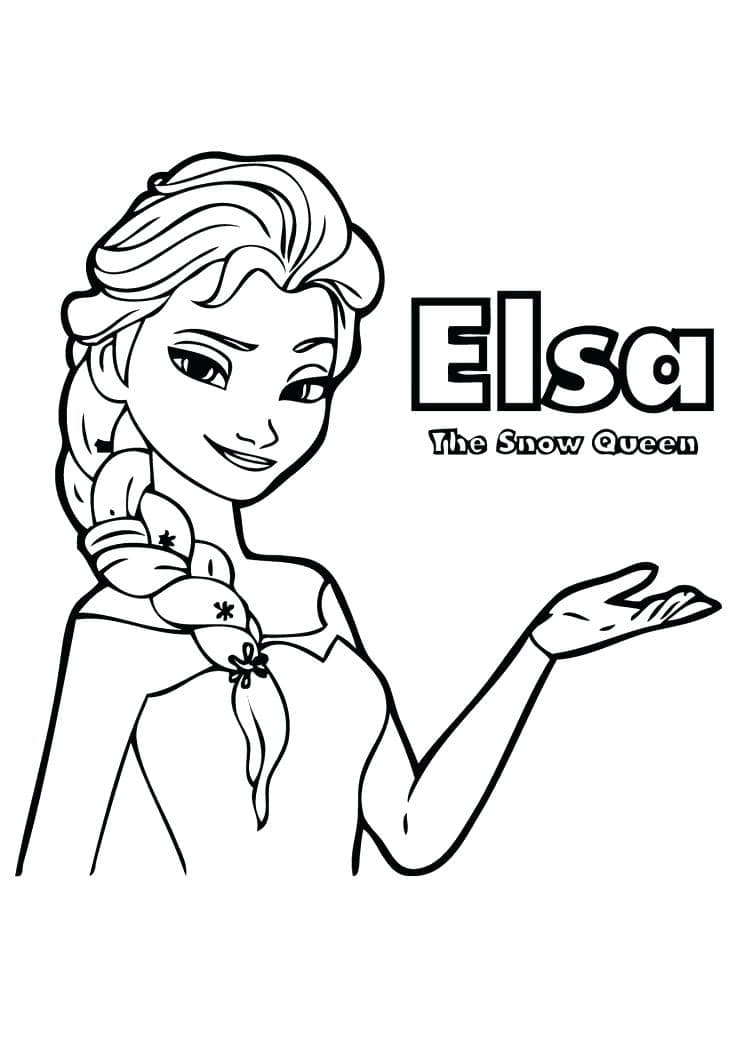 Tranh Tô Màu Công Chúa Elsa Đẹp Nhất Tặng Bé Gái
