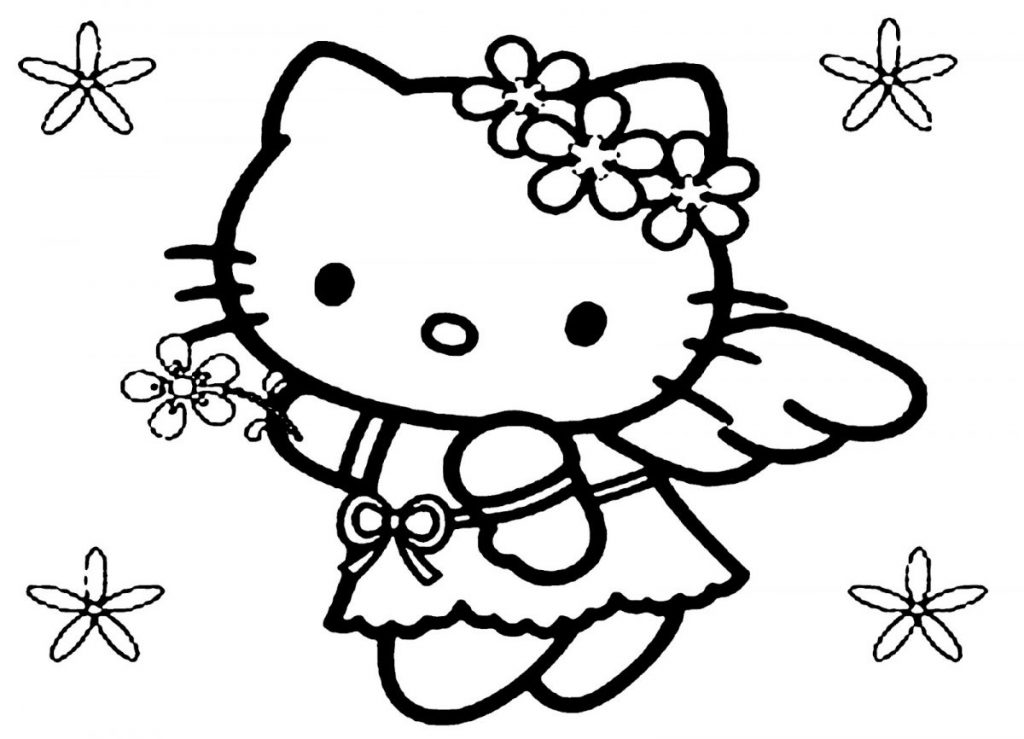 15+ tranh tô màu Hello Kitty siêu dễ thương cho bé – Hay Nhất