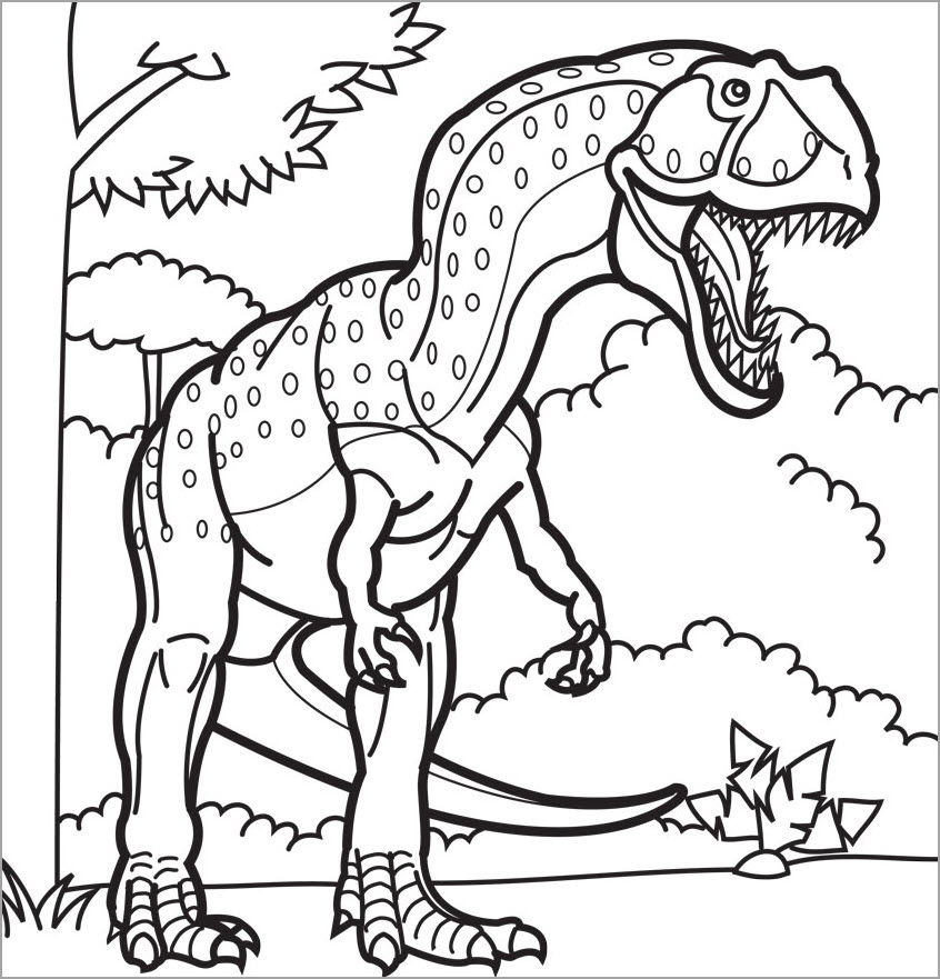 Chi tiết 64+ về tô màu khủng long bạo chúa hay nhất - trieuson5
