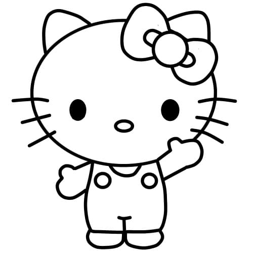 Tô Màu Hello Kitty - Tranh Tô Màu Cho Bé