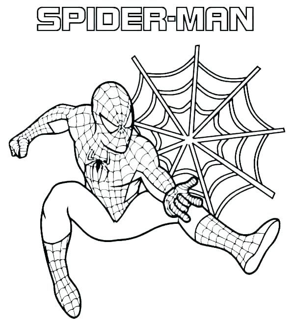 Tranh Tô Màu Người Nhện - Siêu Anh Hùng Spider Man