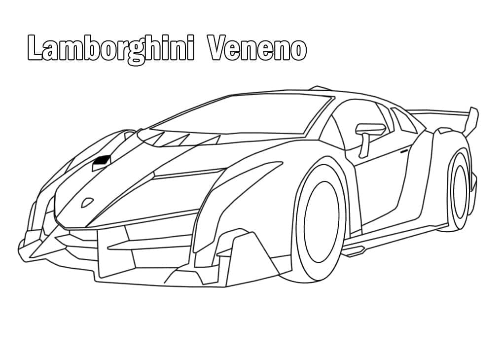 Tô màu Siêu Xe Lamborghini Ngầu và Đẹp - Trang Tô Màu Cho Bé