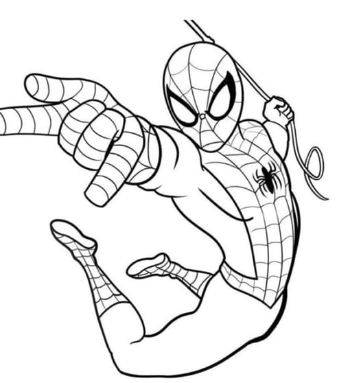 Danh Sách 105+ ảnh Hình Tô Màu Spider Man Mới Nhất