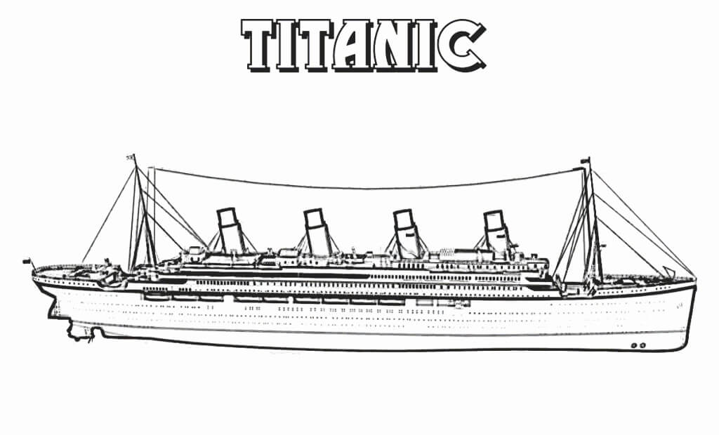 Tô Màu Titanic - Tranh Tô Màu Cho Bé
