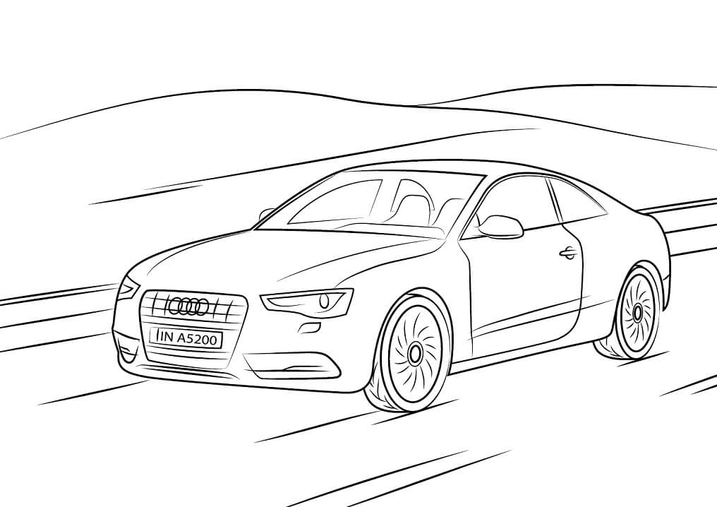 Tô màu Xe Ô Tô Audi A5