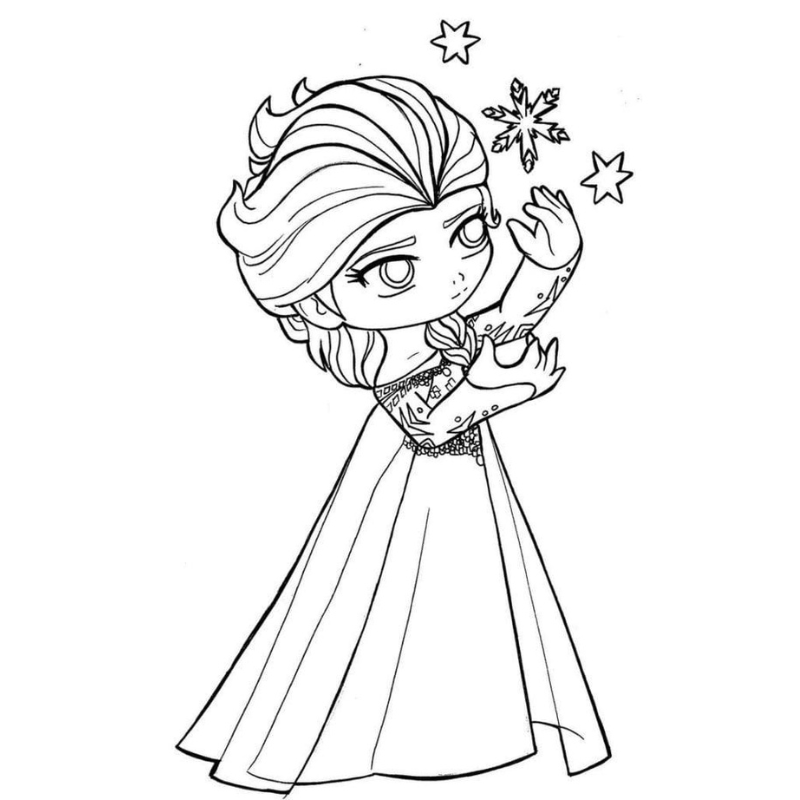 Tạo Hình Công Chúa Elsa Với Bảng Màu Pastel