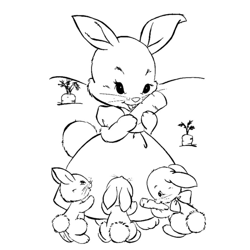 Tô Màu Con Thỏ Hoạt Động Giải Trí Giúp Giảm Stress Cho Mọi Lứa Tuổi