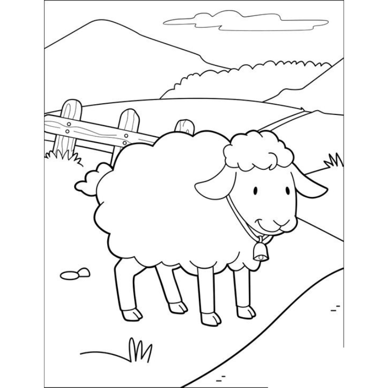 Giáo Dục Mỹ Thuật Bài Học Tô Màu Con Cừu Cho Trẻ
