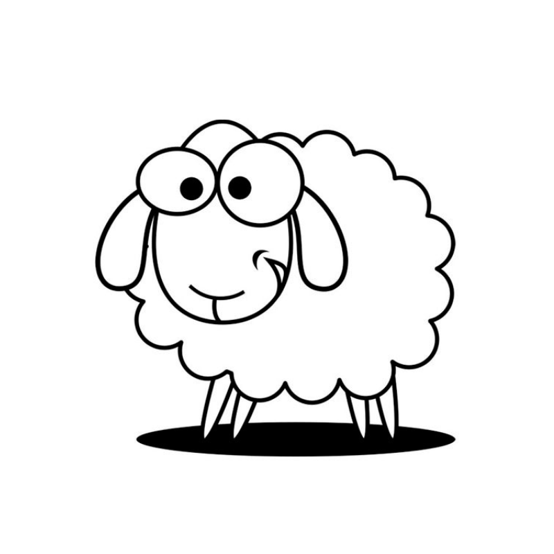 Tạo Hình Con Cừu Với Các Kỹ Thuật Tô Màu Nghệ Thuật
