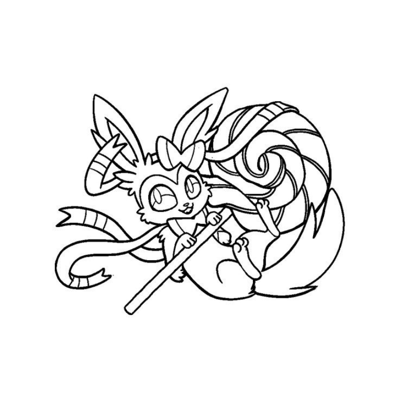 Bí Quyết Tô Màu Tranh Pokemon Sylveon Cho Người Mới Bắt Đầu