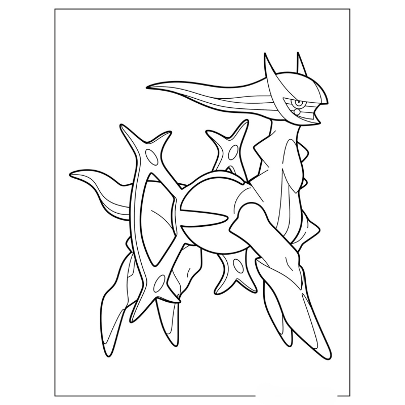 Hướng Dẫn Tô Màu Pokemon Arceus Cho Người Mới Bắt Đầu