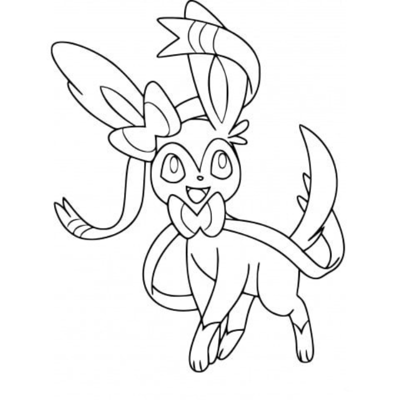 Hướng Dẫn Tô Màu Sylveon Pokemon Yêu Thích Của Bạn